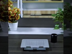 Tenedor de plata portátil del ordenador portátil de la rotación de 360 grados para las pantallas de hasta 17 pulgadas