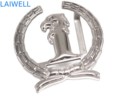 Las hebillas de encargo del metal de la aleación color plata del cinc abrochan para los accesorios de la ropa
