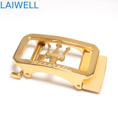 Hebilla del cinturón automática de acero inoxidable de encargo del color oro los 3.5Cm del diseño de Lucury de la moda