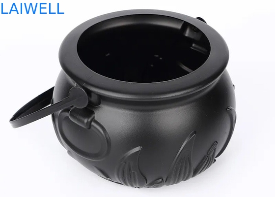 El caramelo de encargo del cubo de los PP del negro 1200ML sacude los envases de plástico para Holloween