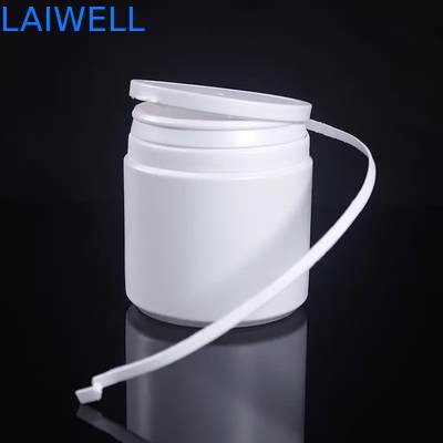 Envases de plástico redondos blancos modernos herméticos del HDPE de los tarros de leche en polvo de la botella 500ML del almacenamiento con el rasgón del casquillo