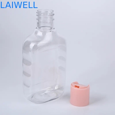 Envases de plástico reutilizables de las botellas transparentes de la loción del cuadrado del ANIMAL DOMÉSTICO de 73*41*145M M 250ML Eco para la organización casera