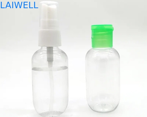 Tarro plástico hermético del ANIMAL DOMÉSTICO de 60M M del espray artículo de encargo azul de la botella del alto