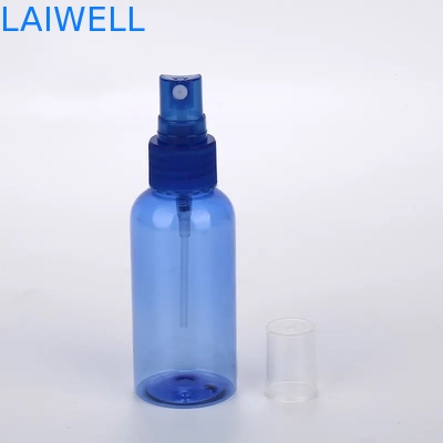 Tarro plástico hermético del ANIMAL DOMÉSTICO de 60M M del espray artículo de encargo azul de la botella del alto