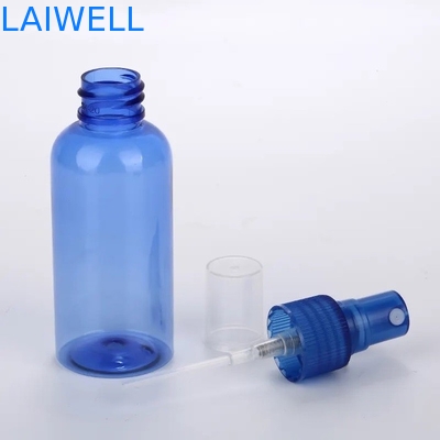 Tarro plástico hermético del ANIMAL DOMÉSTICO de 60M M del espray artículo de encargo azul de la botella del alto