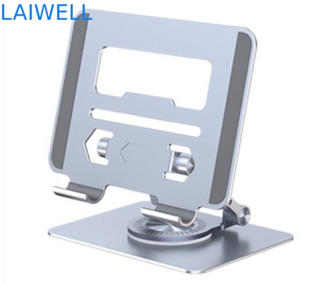 Tenedor de plata portátil del ordenador portátil de la rotación de 360 grados para las pantallas de hasta 17 pulgadas