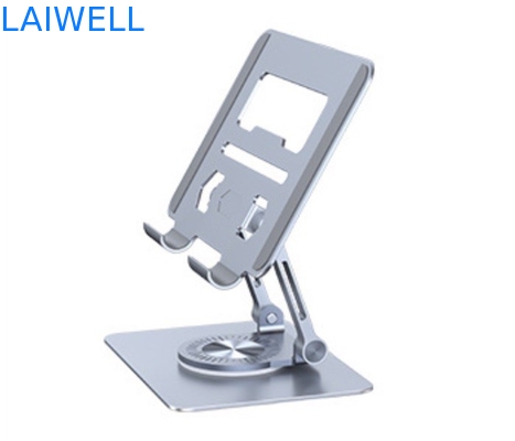 Tenedor de plata portátil del ordenador portátil de la rotación de 360 grados para las pantallas de hasta 17 pulgadas