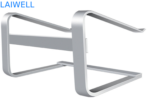 Soporte de escritorio de aluminio de plata del ordenador portátil del metal del peso ligero de 260*230*160M M