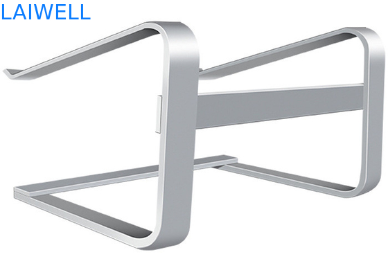 Soporte de escritorio de aluminio de plata del ordenador portátil del metal del peso ligero de 260*230*160M M