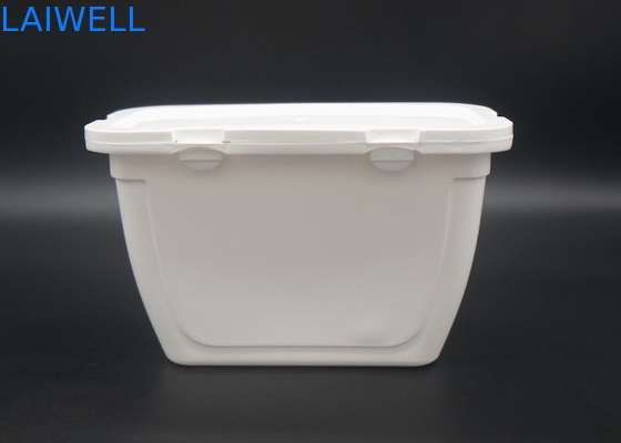 Caja de almacenamiento detergente durable de la botella de los envases de plástico del color del lavadero de la caja blanca PE del gel