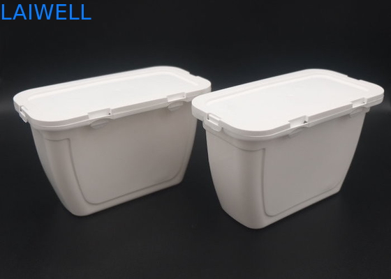 Caja de almacenamiento detergente durable de la botella de los envases de plástico del color del lavadero de la caja blanca PE del gel