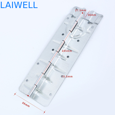 Procesos de estampado de metal estándar Componentes de hardware Placas de hierro galvanizadas bisagras de estuche de madera