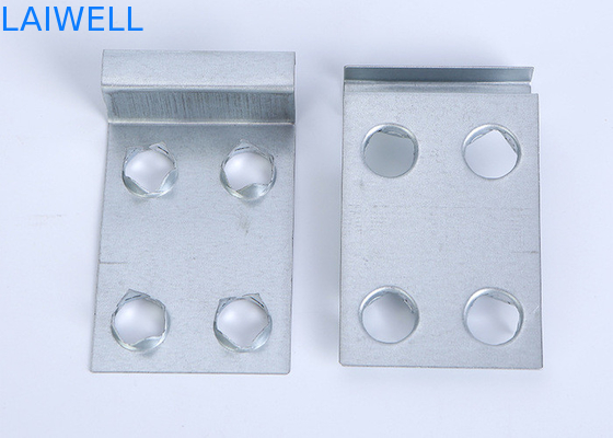 Procesamiento de embalaje de metal personalizado caja de madera accesorios de hardware gancho de soporte placa de acero galvanizado