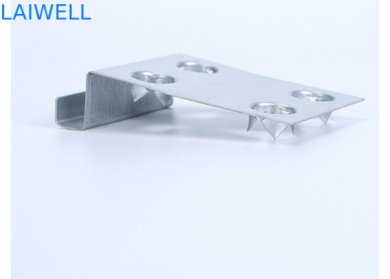 Procesamiento de embalaje de metal personalizado caja de madera accesorios de hardware gancho de soporte placa de acero galvanizado