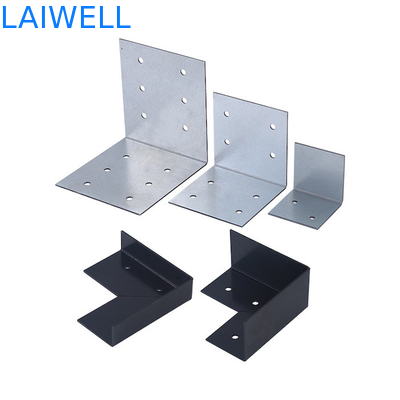 Procesamiento Estampado de metal a medida borde de caja de madera en forma de L Ángel de protección fijo Partes de hardware de hierro galvanizado