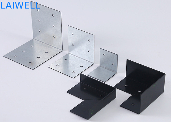 Procesamiento Estampado de metal a medida borde de caja de madera en forma de L Ángel de protección fijo Partes de hardware de hierro galvanizado