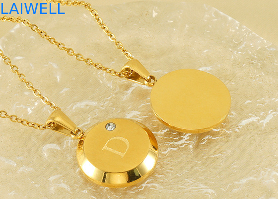 Joyería de diseño de lujo moderno 18*18MM 18K de oro con lápiz de carta de acero inoxidable con zircón