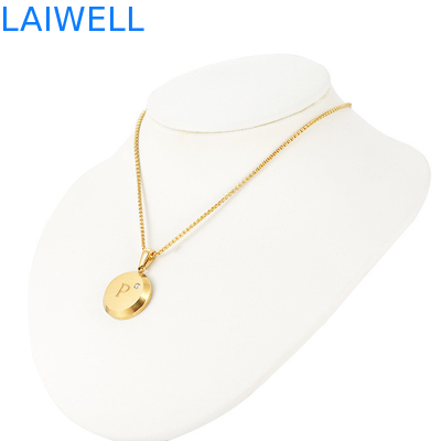 Joyería de diseño de lujo moderno 18*18MM 18K de oro con lápiz de carta de acero inoxidable con zircón