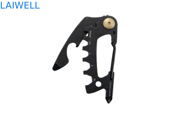 74*35*6MM Sableado de precisión 420 Acero inoxidable Mini Multipropósito de la tarjeta de herramienta EDC de plata de apertura de botellas de metal