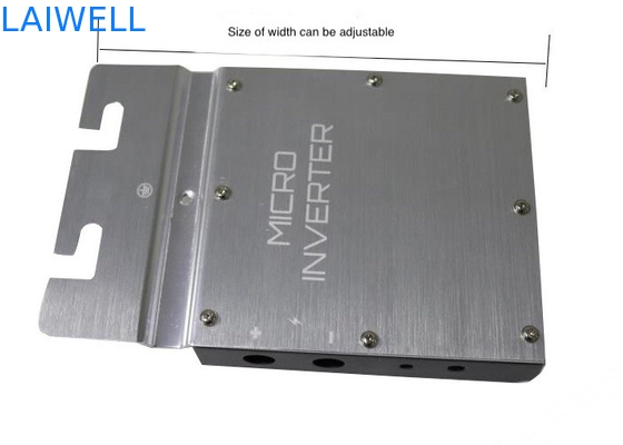 Estampado de metal CNC a medida Plata Gris Aluminio Electrónico Micro Invertidor de la carcasa de las piezas de mecanizado