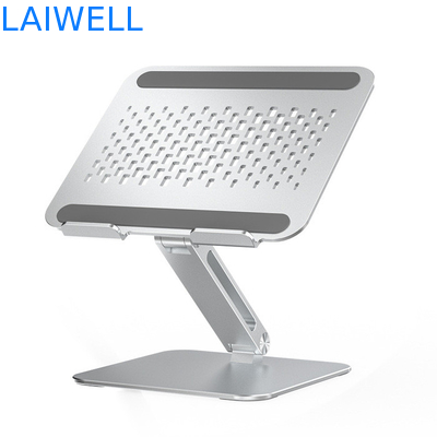 260*230*56MM elevador plegable de plata portátil de aluminio ajustable para computadoras portátiles