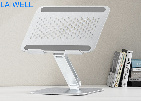 260*230*56MM elevador plegable de plata portátil de aluminio ajustable para computadoras portátiles
