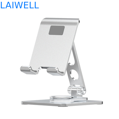 95*132*44MM Nuevo diseño de lujo portátil 360 grados de rotación plata aluminio plegable soporte de teléfono móvil