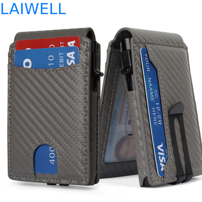 Monederos de tarjetas de aluminio de lujo multifunción personalizables para 12 tarjetas