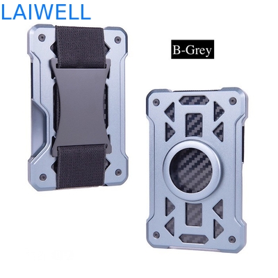60*10*94MM Monedero de tarjetas de aluminio multifuncional de 10 en 1 con grabado láser y acabado anodizado