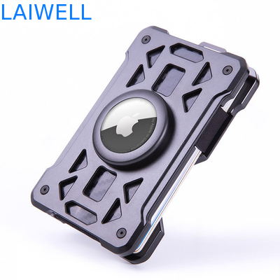 60*10*94MM Monedero de tarjetas de aluminio multifuncional de 10 en 1 con grabado láser y acabado anodizado