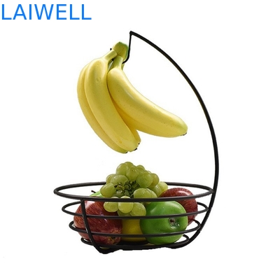 Alta venta de artículos de casa de metal 37 * 27CM Champagne horneado barniz de hierro Placa de frutas creativa con diseño personalizado