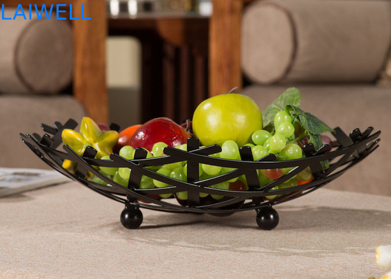 Artesanía de metal personalizada 35 * 9CM de bronce horneado de hierro creativo arte bandeja de frutas