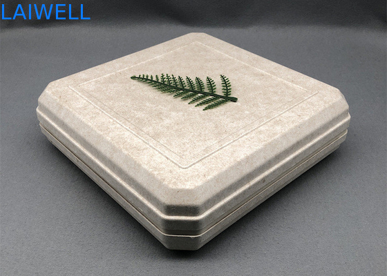 45*45*25MM Color beige Caja de equipaje sostenible EcoPack ligero Accesorios personalizados y reutilizables para embalajes ecológicos