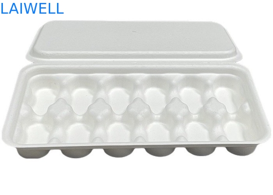 Color blanco Sostenible Caja de bandeja de café de bagaje No tóxico y seguro para los alimentos de contacto biodegradable EcoPack accesorios con marca personalizada