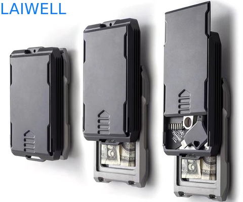 109*64*15mm Cartera de tarjeta de aluminio RFID personalizada Simplifique su vida con esta solución de almacenamiento compacto