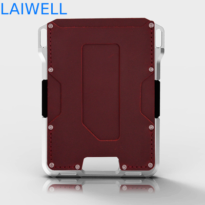 Término de entrega EXW Cartera de tarjeta de aluminio con banda de silicona y diseño de lujo