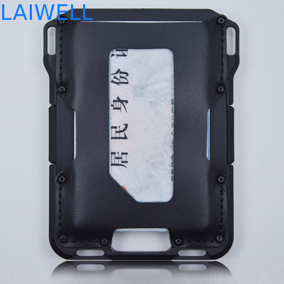 Término de entrega EXW Cartera de tarjeta de aluminio con banda de silicona y diseño de lujo