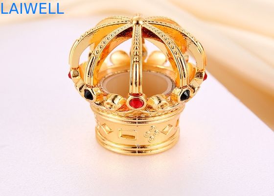 Tapones de botella de perfume con corona de diseño de lujo en color oro  Material de aleación de zinc ecológico y se adapta a la mayoría de las botellas de perfume