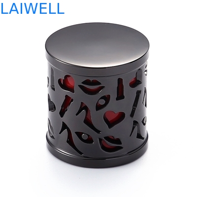 Tapones de botella de perfume de fundición a presión de aleación de zinc moderna de moda personalizada con mecanizado CNC y acabado de galvanoplastia