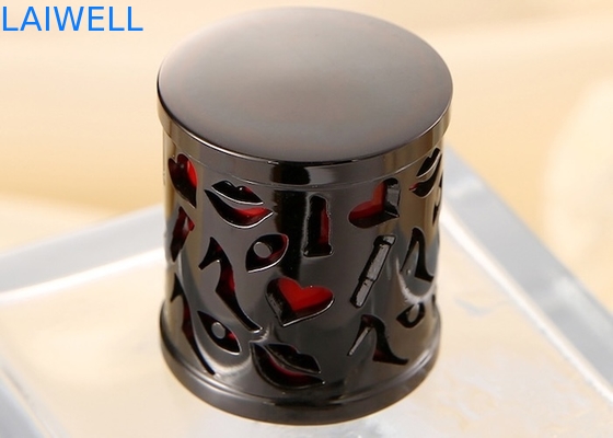 Tapones de botella de perfume de fundición a presión de aleación de zinc moderna de moda personalizada con mecanizado CNC y acabado de galvanoplastia