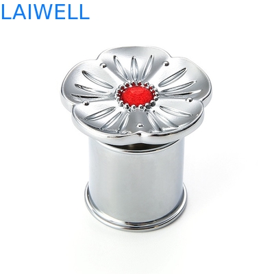 Diseño único de lujo, plateado en plata, fundición a presión, tapa de botella de perfume de aleación de zinc, adornos para botellas de perfume para embalaje de perfume
