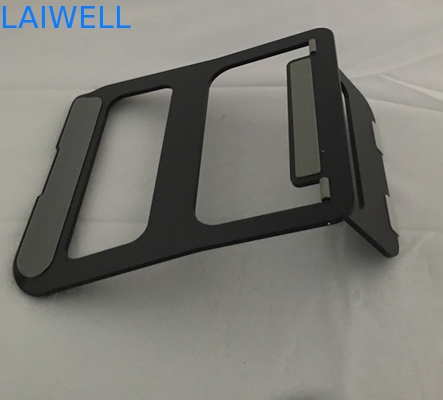 Bandeja de aluminio de anodización del ordenador portátil de 230*210*4m m Macbook del soporte negro del metal