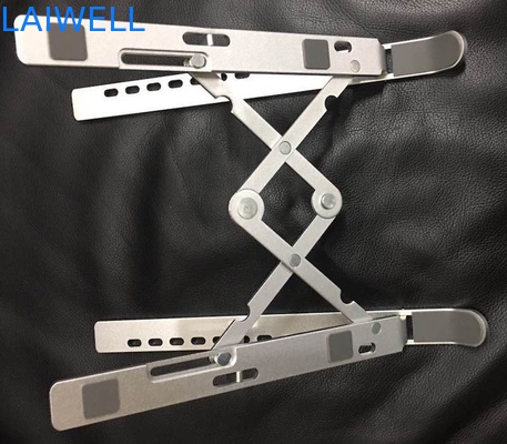 Torno del CNC que trabaja a máquina el artículo del soporte de la lectura de la tableta 250g/del soporte de Macbook del plegamiento