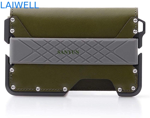Cartera de aluminio personalizable Cartera de CNC Mecanizado de ánodo oxidante Protección RFID