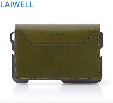 Cartera de aluminio personalizable Cartera de CNC Mecanizado de ánodo oxidante Protección RFID