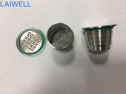 Torno del CNC que trabaja a máquina la cápsula del café SS304/la taza reutilizables del filtro de café