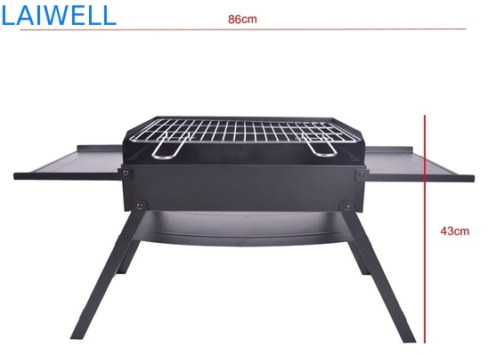La barbacoa del acerocromo del peso ligero los 45*30*30cm asa a la parrilla parrillas portátiles de la barbacoa que acampan