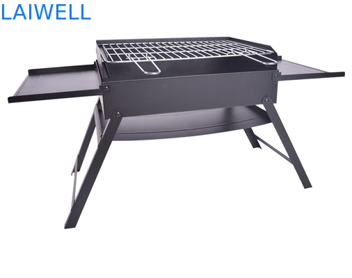 La barbacoa del acerocromo del peso ligero los 45*30*30cm asa a la parrilla parrillas portátiles de la barbacoa que acampan