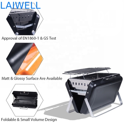 los 40.5*27.5*9cm el acerocromo Oven Foldable Charcoal Grill que acampaba portátil