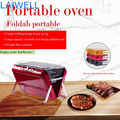 los 40.5*27.5*9cm el acerocromo Oven Foldable Charcoal Grill que acampaba portátil